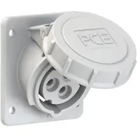 Pce 4132-1f87 CEE-Anbausteckdose schräg (75x85mm) 16A 3p 1h IP67 41321f87