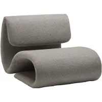 Ebuy24 Dubna Dan-Form Sessel Bouclé hellbraun.