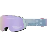 100% Snowcraft Hiper Ski Goggles Blau Mirror Lavender Lens/CAT3