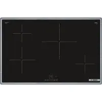 Bosch Serie 4 PIE84KBB5E, Schwarz, Arbeitsplatte, 80 cm, Zonen-Induktionskochfeld, Glaskeramik, 4 Zone(n)