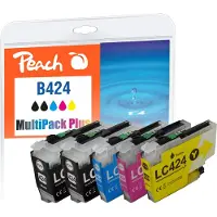 Peach Patrone Brother LC-424 MultiPack Plus kompatibel - Kompatibel - Tintenpatrone
