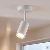 Licht-Erlebnisse Wandspot Metall GU10 verstellbar Weiß Modern Spot Lampe Wand