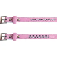 Freedog Leatherette With Diamonds Hundehalsband