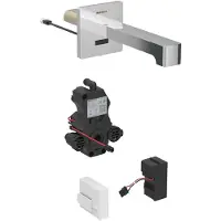 Geberit Brenta Waschtischarmatur, Ausladung 220mm, mit Mischer, Netzbetrieb, für UP-Funktionsbox, 116.292.21.1, Farbe: hochglanz-verchromt