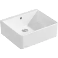 Villeroy & Boch VB Spülstein 60 X Spülstein Einzelbecken 636002 595x500mm StoneWhite CeramicPlus