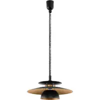 Eglo Pendelleuchte Brenda, 1 flammige Hängelampe, Hängeleuchte aus Metall und Kunststoff, Esstischlampe, Wohnzimmerlampe hängend mit E27, Ø 43 cm