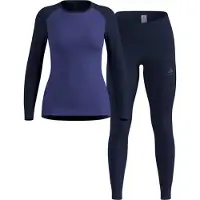 Odlo Damen Active Warm Layer Set skipper blue - L