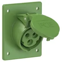 Pce 413-10f8 CEE-Anbausteckdose schräg (80x97mm) 16A 3p 10h IP44/IP54 41310f8