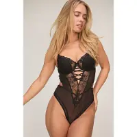 Hunkemoller Body Peonie Schwarz