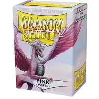 Dragon Shield ART11012 - Matt - Pink (100), Schutzhülle für Karten