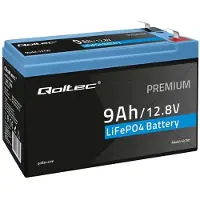 Qoltec LiFePO4-Akku 12,8 V 9 Ah 115,2 Wh mit BMS