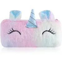 Merkloos Federmäppchen Einhorn 3D wasserfest, 50 x 24 cm, große Kapazität, für die Schule