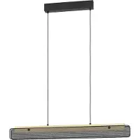 Eglo connect.z Smart-Home LED Pendelleuchte Kokomo-Z, Hängelampe aus Holz und Metall, ZigBee, App, Sprachsteuerung Alexa, FSCM70HB, CCT, RGB, dimmbar