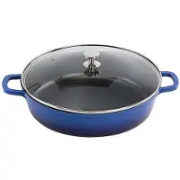 Contacto AluChef Bräter, rund 32 cm / blau
