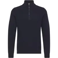 Casual Friday Troyer "Troyer CFKarl", Herren, Gr. XL, blau (schwarz navy), Obermaterial: 80% Wolle WO. 20% Polyamid PA., Pullover Troyer