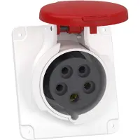 Schneider Electric Electric PKF16F435 CEE Anbausteckdose, Schraubklemmen, 16A, 3p+N+E, 380-415 V AC