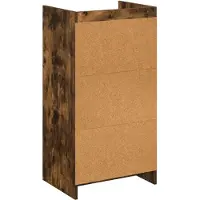 vidaXL Schuhschrank Geräucherte Eiche 48 x 36 x 92 cm Holzwerkstoff