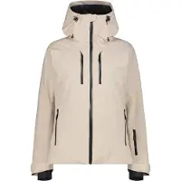 CMP Damen Stretch Skijacke Clima Protect mit Kapuze beige 40