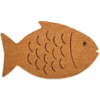 Kikkerland Fish Coir 29.5 X 17.75 X 0.5 Fußmatte