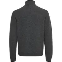 Casual Friday Rollkragenpullover "Strickrollkragenpull CFKarl", Herren, Gr. L, grau (pewter mix), Obermaterial: 80% Wolle WO. 20% Polyamid PA., normal, Pullover Rollkragenpullover