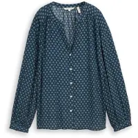 Tom Tailor Bluse in Dunkelblau - 42