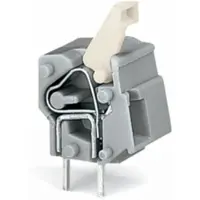 Wago 257-763/999-950 Anreihbare Leiterplattenklemme,Drücker,2,5 mm2,lichtgrau 257763999950 - 100 Stück