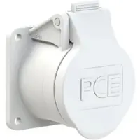 Pce 382-10f5v CEE-Anbausteckdose gerade 55x55mm 16A 2p 24/42VDC IP44/IP54 TWIST 38210f5v