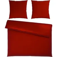 Premium Living Bettwäsche Xenia Uni XXL Rot ca. 200x200cm