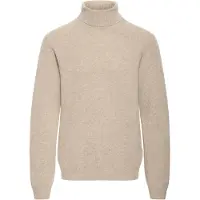 Casual Friday Rollkragenpullover "Strickrollkragenpull CFKarl", Herren, Gr. M, silber (silber mink melange), Obermaterial: 80% Wolle WO. 20% Polyamid PA., normal, Pullover Rollkragenpullover