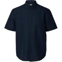Selected femme SELECTED MEN Slmclaus-Clay Reg Linenblend Ss Sht Noos