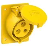 Pce 423-4 CEE-Anbausteckdose schräg (80x97mm) 32A 3p 4h IP44/IP54 4234