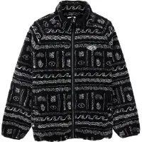 Vissla - Reißverschluss-Sherpa-Pullover - Malo Sherpa Vest Fleece Black für Herren - Größe M - schwarz