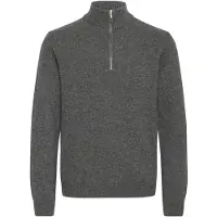 Casual Friday Troyer "Troyer CFKarl", Herren, Gr. XL, grau (pewter mix), Obermaterial: 80% Wolle WO. 20% Polyamid PA., Pullover Troyer