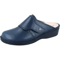 Finn Comfort Aussee Damen Clog blau Glattleder - Größe: 40
