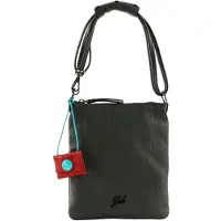 Gabs Leder Umhängetasche Schultertasche Beyonce Crossbody Bag Lava dunkelgrau