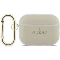 GUESS Schutzhülle für AirPods Pro 3, Grained PolyurethanClassic Logo Case, Golden