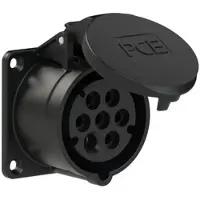 Pce 317-7v CEE-Anbausteckdose (70x70mm) 16A 7p 7h IP44/IP54 3177v