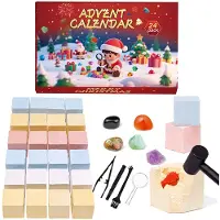 Dripio Adventskalender 2026 mit 24 Chakra-Kristallen zum Ausgraben