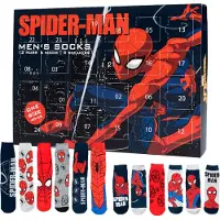 Dripio Spiderman Socken Adventskalender 12 Paar Gr. 40-45 Herren