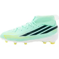 Adidas Fußballschuhe F50 Hyperfast League Mid FG "Pulse Mint / Night Navy / Solar Lemon" für Kinder