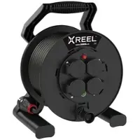 Pce 9250029-p Kabeltrommel XREEL 250 4xSSD nat Shutter 25m 3G2,5 H07RN-F schwarz BA IP54 9250029p