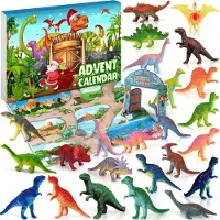 Dripio Adventskalender, Dinosaurier-Grün, 200 g, 20x20 cm, Weihnachtsdeko