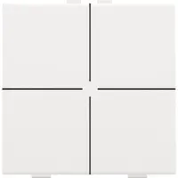 Züblin 154-51004 4 fach Taster für Niko Home Control, white coated 15451004