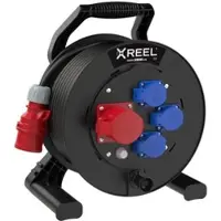 Pce 9350042-p Kabeltrommel XREEL 310 1xCEE 16A 5p 400V,3xSSD 33m 5G2,5 H07RN-F schwarz K2 IP54 9350042p