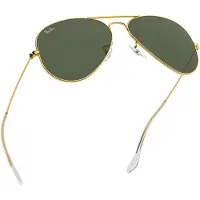 Ray-Ban RB 3025 AVIATOR Unisex-Sonnenbrille Vollrand Pilot Metall-Gestell, gold