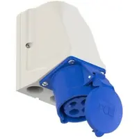 Pce 924-9 CEE-Wandsteckdose durchschleifbar 32A 4p 9h IP44 9249
