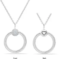 Bibei Damenkette mit Anhänger und Zirkonia, 925 Sterling Silber BICLL018