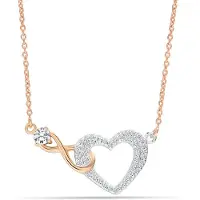 Bibei Damen-Halskette mit Herzanhänger aus zirkonischem Stein 925 Sterling Silber BICLL017