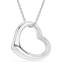 Bibei Damenhalskette mit schrägem Herz aus 925 Sterlingsilber BICLL041