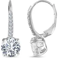 Bibei Damen Ohrhänger mit Zirkonia, 925 Sterling Silber BIPE019